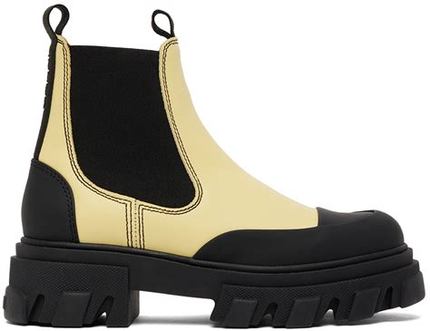 chelsea boots yellow